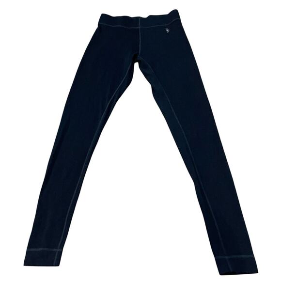 Smartwool Pants - Smartwool Womens Merino Wool Base Layer Pants Medium Black Skinny Full Length